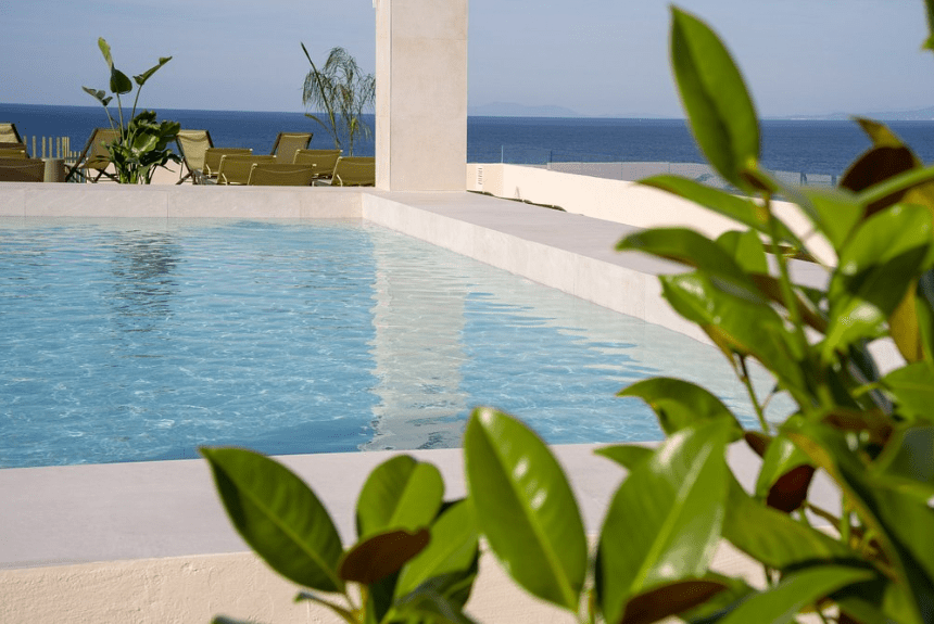 Prachtig hotel direct aan het strand